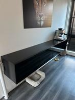Ikea Besta zwart met hoogglans zwarte deurtjes., Ophalen, 25 tot 50 cm, Minder dan 150 cm, Minder dan 100 cm