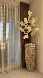 Luxe schelpenvazen met bloesem boom, Ophalen of Verzenden, Zo goed als nieuw