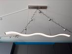 Mooie zilverkleurige hanglamp, dimbaar, led, Huis en Inrichting, Lampen | Hanglampen, Ophalen, Zo goed als nieuw, Minder dan 50 cm