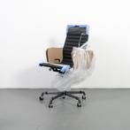 2x Vitra Eames EA 119 Bureaustoel Zwart Leer - Chroom, Huis en Inrichting, Bureaustoelen, Zwart, Nieuw, Ophalen of Verzenden, Bureaustoel