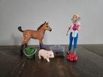Schleich paarden dierenarts 42486, Ophalen of Verzenden, Gebruikt, Paard, Beeldje of Figuurtje