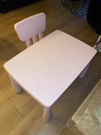 Ikea tafel met stoeltje roze, Ophalen of Verzenden, Zo goed als nieuw