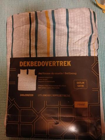 Dekbedovertrek 240x220/200 Katoen-Satijn Nieuw beschikbaar voor biedingen