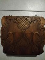 Vintage Houten Krantenhouder met Papegaaien, Antiek en Kunst, Curiosa en Brocante, Ophalen of Verzenden