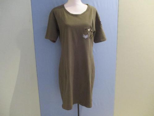 Geisha jurk maat L / 40 (100% katoen), Kleding | Dames, Jurken, Zo goed als nieuw, Maat 38/40 (M), Groen, Onder de knie, Verzenden