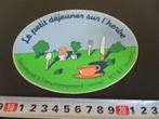 sticker België Le petit déjeuner sur L'herve R.T.B.F., Ophalen, Zo goed als nieuw