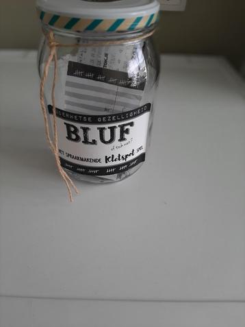 2 spellen in pot  HUH en Bluf kletspot . beschikbaar voor biedingen