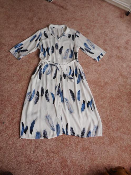 Leuke zomer jurk Freebird maat XL = 42, Kleding | Dames, Jurken, Zo goed als nieuw, Maat 42/44 (L), Wit, Onder de knie, Ophalen of Verzenden