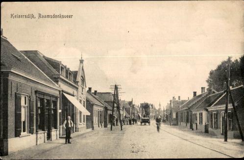 Raamsdonksveer Keizersdijk st 1921, Verzamelen, Ansichtkaarten | Nederland, Gelopen, Noord-Brabant, Voor 1920, Ophalen of Verzenden