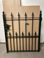 Zware stalen dubbele sierpoort, Tuin en Terras, Tuinpoorten, Ophalen, 100 tot 150 cm, Zo goed als nieuw, IJzer