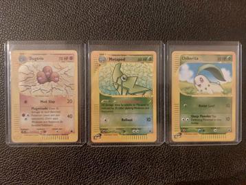Pokémon - Dugtrio, Metapod & Chikorita - Expedition Base Set beschikbaar voor biedingen