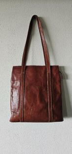 bruine leer totebag van I medici (9825), Ophalen of Verzenden, Zo goed als nieuw, Bruin