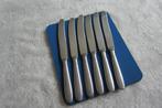 6 dinermessen 23,5cm gladde snede Gero Zilmeta 562 Carre, Gebruikt, Ophalen of Verzenden, Rvs of Chroom, Vaatwasserbestendig