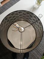 Stoffen lampenkap - 48cm diameter, 27cm hoog, Ophalen, Gebruikt, 25 tot 50 cm, Zwart