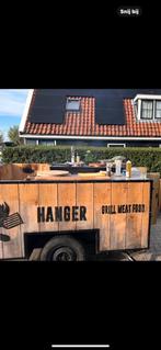 BBQ aanhangwagen foodtruck, Tuin en Terras, Ophalen of Verzenden, Minder dan 3 meter, Zo goed als nieuw, Hout