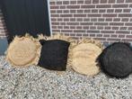 4 Raffia kussens van Bazar Bizar, Ophalen, Zo goed als nieuw, Vierkant