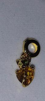 Zilveren bedel panter goudkleurig met zirkonias, Overige merken, Nieuw, Ophalen of Verzenden, 1 bedel