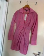 Lichtroze jurk v hals van de zara nieuw, Zara, Nieuw, Ophalen of Verzenden, Knielengte