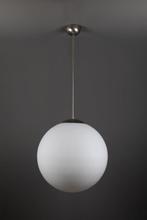 Art deco bol gispen schoollamp, Gebruikt, Art deco, Ophalen of Verzenden, Glas