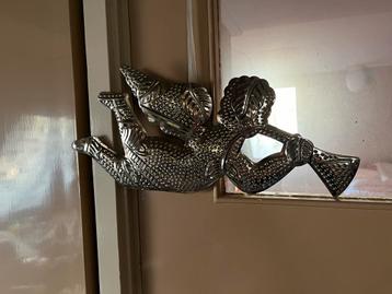 Metalen Engel met Trompet - Decoratie beschikbaar voor biedingen