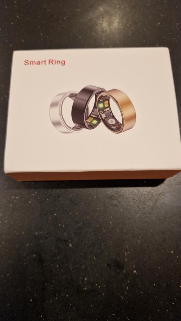 Smart Ring Maat 22.5 - Android Compatibel, Sieraden, Tassen en Uiterlijk, Smartwatches, Nieuw, Android, Zwart, Calorieverbanding