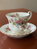 Royal Albert Moss Rose Kop en Schotel 5 stuks, Antiek en Kunst, Ophalen of Verzenden