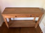 Teakhouten sidetable., Ophalen, 100 tot 150 cm, Zo goed als nieuw, 25 tot 50 cm