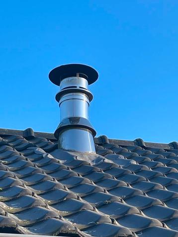 Dubbelwandige Open Haard Pijp 180mm + Hulpstukken beschikbaar voor biedingen