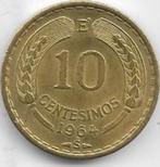 10  cent  1964  Chili. km.  191, Postzegels en Munten, Munten | Amerika, Ophalen of Verzenden, Zuid-Amerika, Losse munt