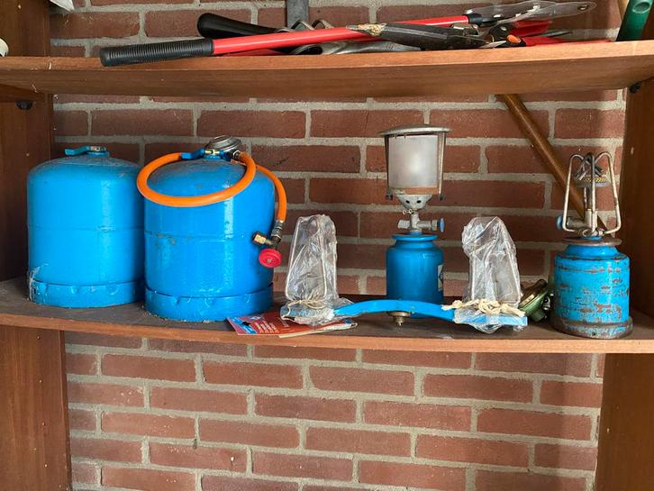 Butagas / Campinggas Set, Caravans en Kamperen, Kampeeraccessoires, Gebruikt, Ophalen