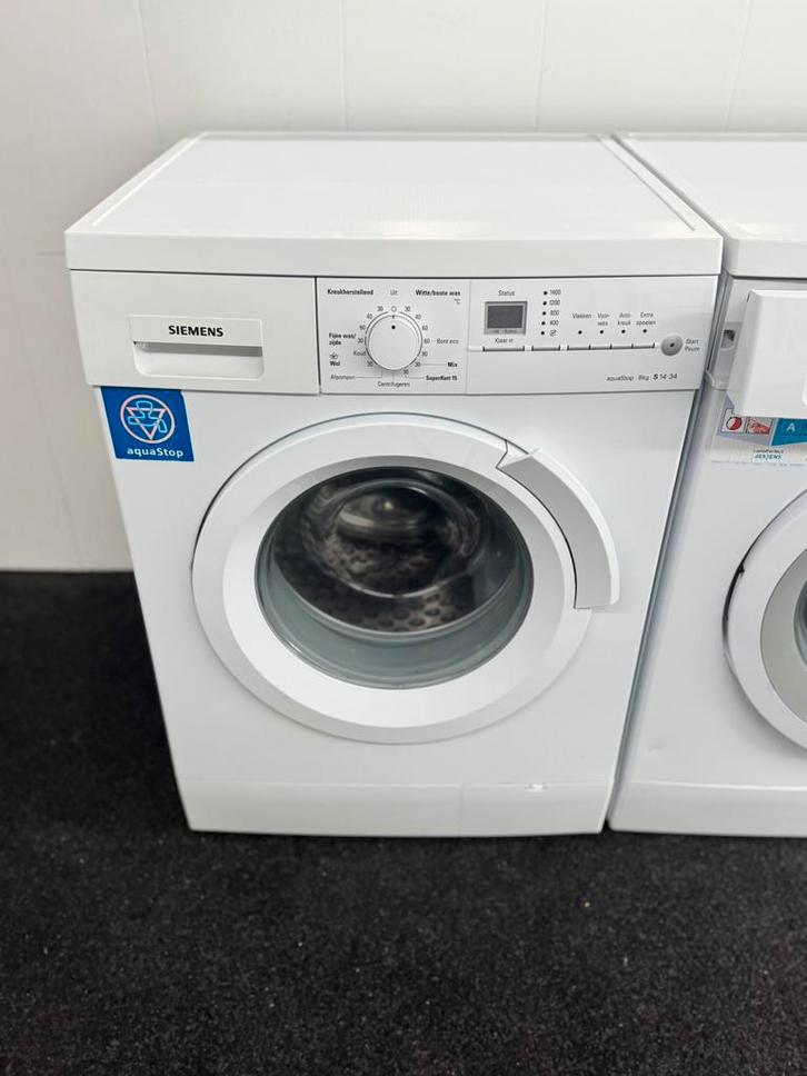 SIEMENS 1400 S14-34 AQUASTOP A+ 8 KG met 1 jaar garantie, Witgoed en Apparatuur, Wasmachines, Refurbished, Voorlader, 6 tot 8 kg
