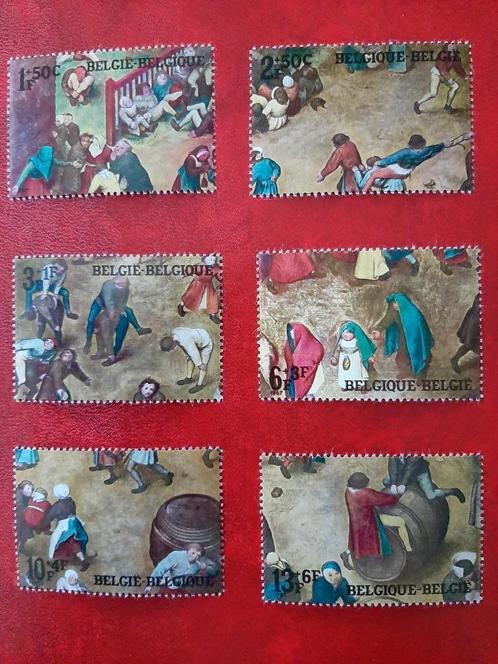 België, Pieter Breughel, Kinderspelen, 1967, ongebruikt, Postzegels en Munten, Postzegels | Europa | België, Orginele gom, Kunst