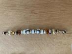 Trollbeads armband goud burgundy edelsteen bedels slot etc, Overige kleuren, Nieuw, Ophalen of Verzenden, Met edelsteen