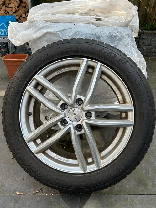 Lichtmetalen velgen met winterbanden 4x, Auto-onderdelen, Banden en Velgen, Banden en Velgen, Winterbanden, 17 inch, 215 mm, Personenwagen