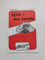 AJAX - PEC Zwolle Seizoen 1979-1980 no12 officieel programma, Verzenden, Ajax, Overige typen