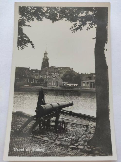 E600 Blokzijl Kanon 1941, Verzamelen, Ansichtkaarten | Nederland, 1920 tot 1940, Ophalen of Verzenden