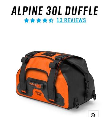 Gezocht: Alpine 30l Duffle Orange Mosko Moto beschikbaar voor biedingen