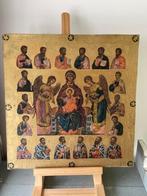 Vintage collage Orthodoxe Icoon / iconen. O.a Maria met kind, Antiek en Kunst, Ophalen
