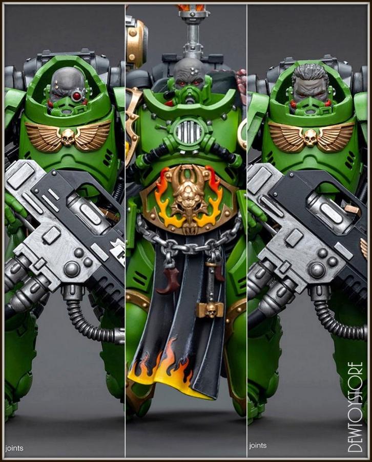 [𝗣𝗿𝗲-𝗼𝗿𝗱𝗲𝗿] Joy Toy X Warhammer 40K - Salamanders, Verzamelen, Poppetjes en Figuurtjes, Nieuw, Verzenden