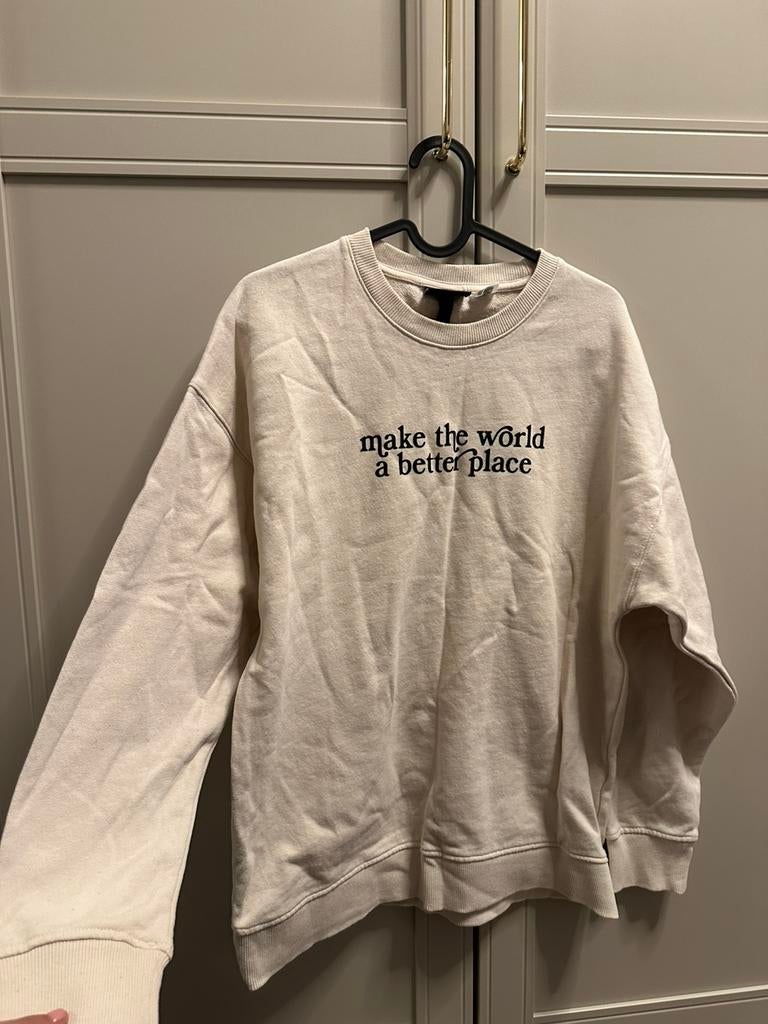 Leuke grote oversized trui met letters voorop M nieuw Zara, Ophalen of Verzenden, Nieuw, Maat 36 (S), Zwart