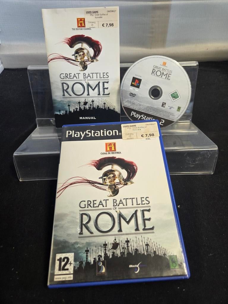 Great Battles of Rome PS2 - Strategie Game, Spelcomputers en Games, Games | Sony PlayStation 2, Gebruikt, 1 speler, Onbekend, Ophalen of Verzenden