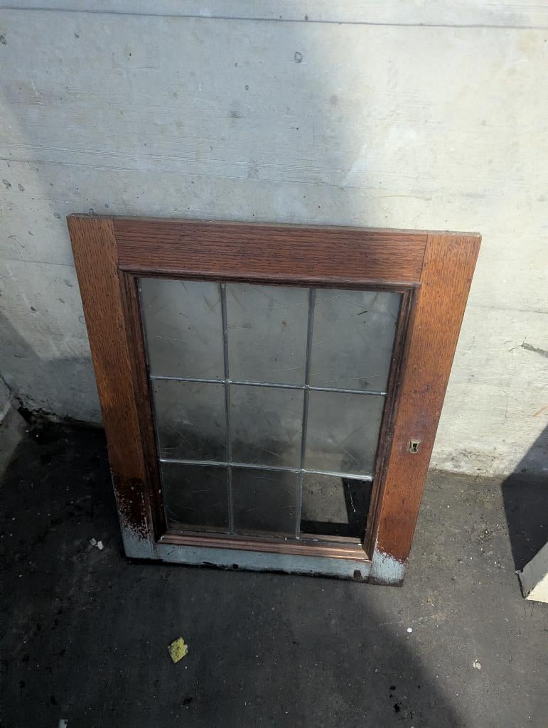 Glas in lood deurtje, Gebruikt, Minder dan 80 cm, Ophalen of Verzenden, Minder dan 80 cm