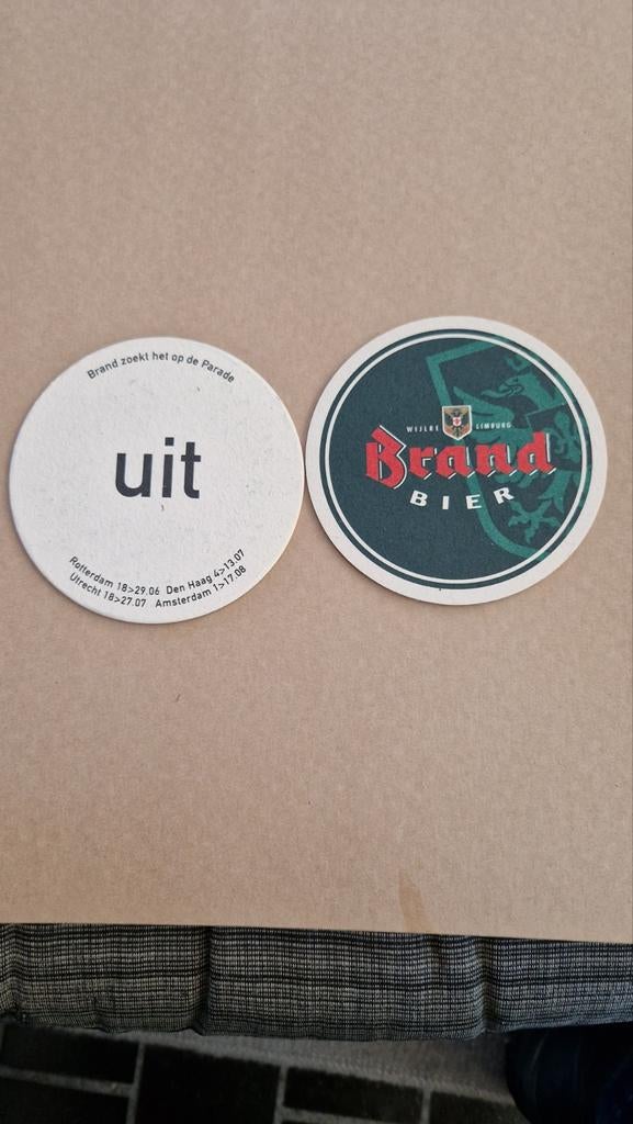 Bierviltje Brand, Ophalen of Verzenden, Viltje(s)