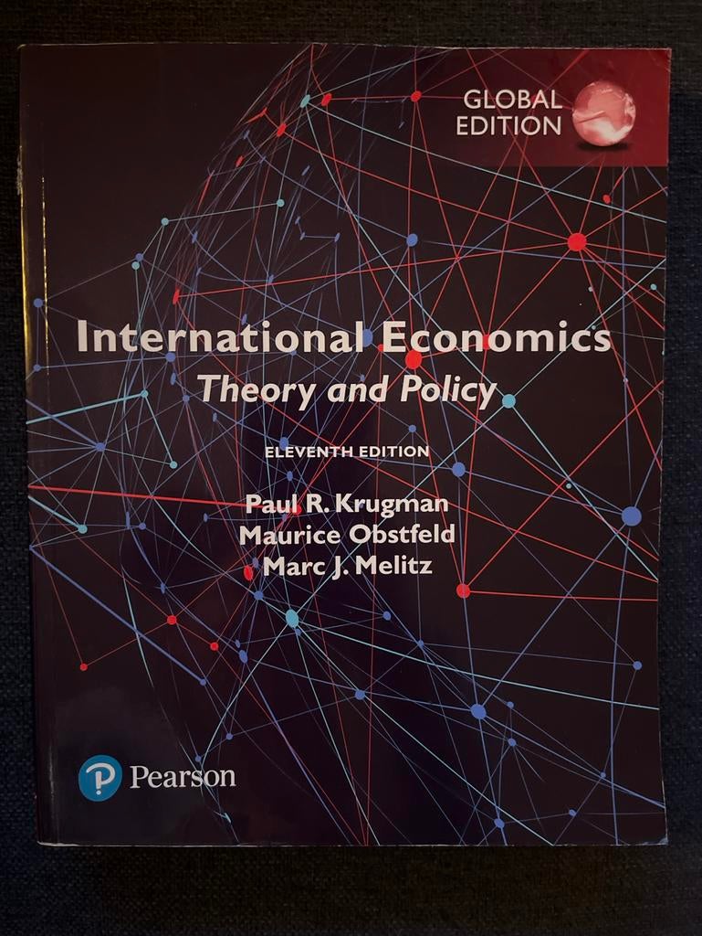 International Economics Theory and Policy - Krugman, Ophalen of Verzenden, Beta, Zo goed als nieuw, HBO