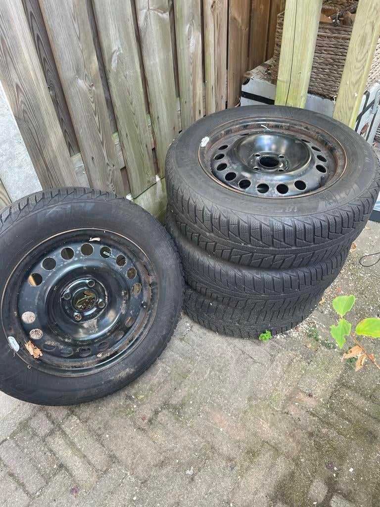 Winterbanden met velgen - Viking Snowtech II 185/65 R15, Ophalen, Gebruikt
