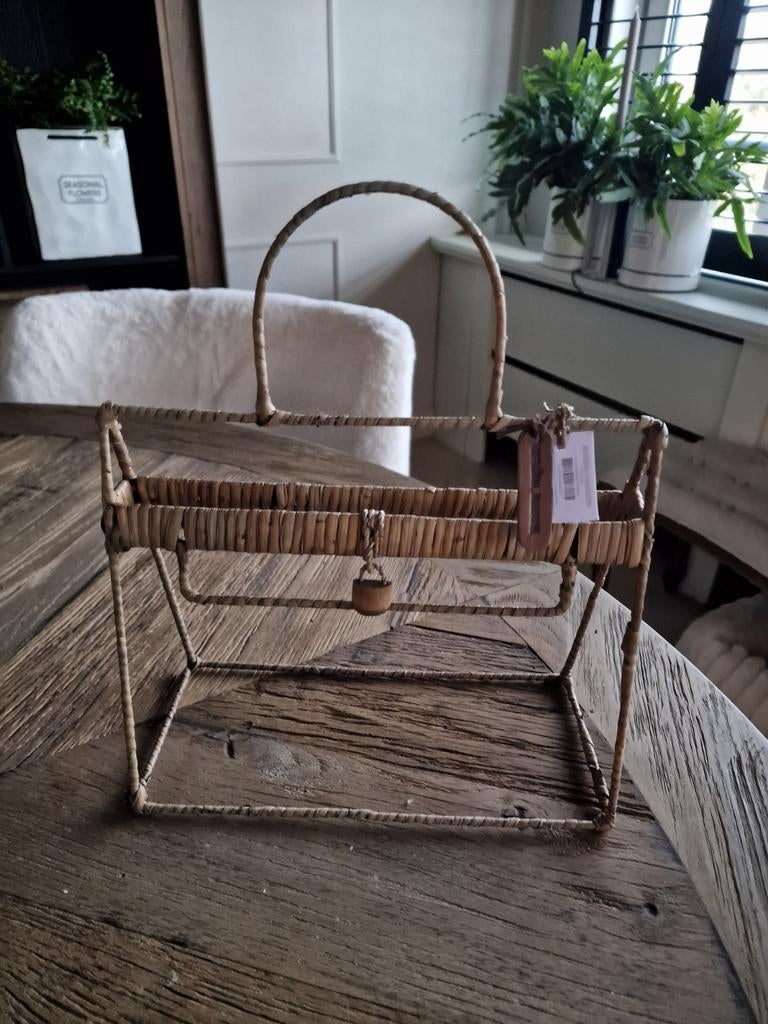 riviera maison ivy handbag frame rottan rattan riet handtas, Ophalen of Verzenden, Nieuw