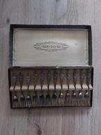 Antieke Gero Verzilv gebaksvorkjes set, Antiek en Kunst, Antiek | Bestek, Ophalen of Verzenden