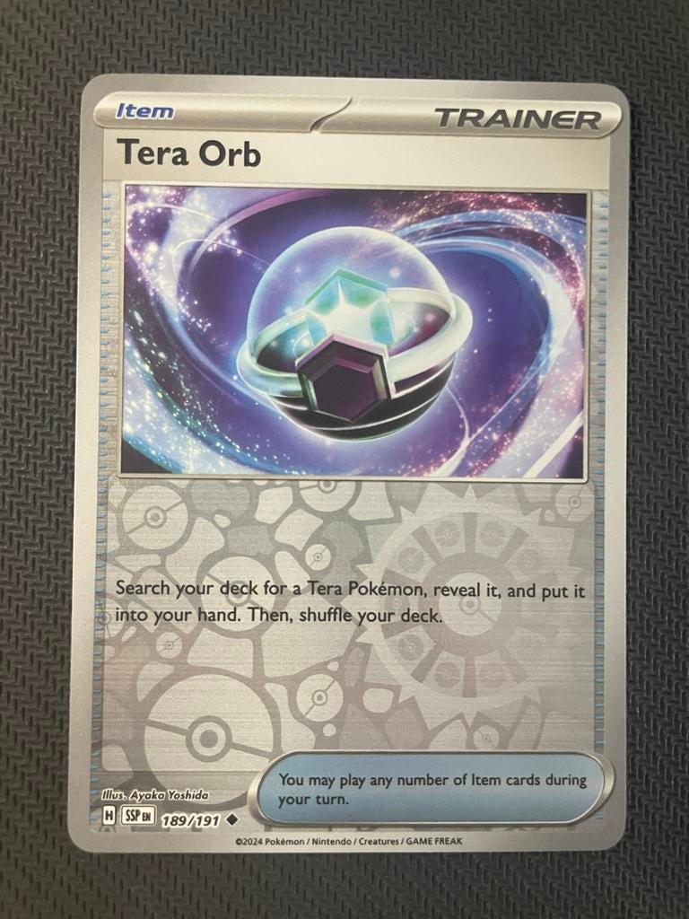 Tera Orb 189/191 Reverse Holo Surging Sparks Packfresh, Verzenden, Zo goed als nieuw
