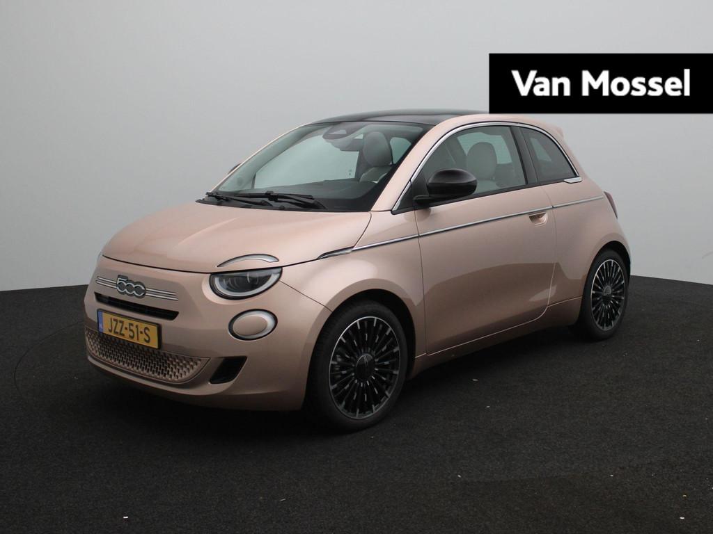Fiat 500 1.0 Hybrid La Prima | 17"Lichtmetalen Velgen | Navi, Auto's, Fiat, 12 maanden, Euro 6, 4 stoelen, Origineel Nederlands