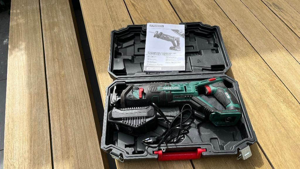 Parkside Accu-reciprozaag 20V, Ophalen of Verzenden, Gebruikt